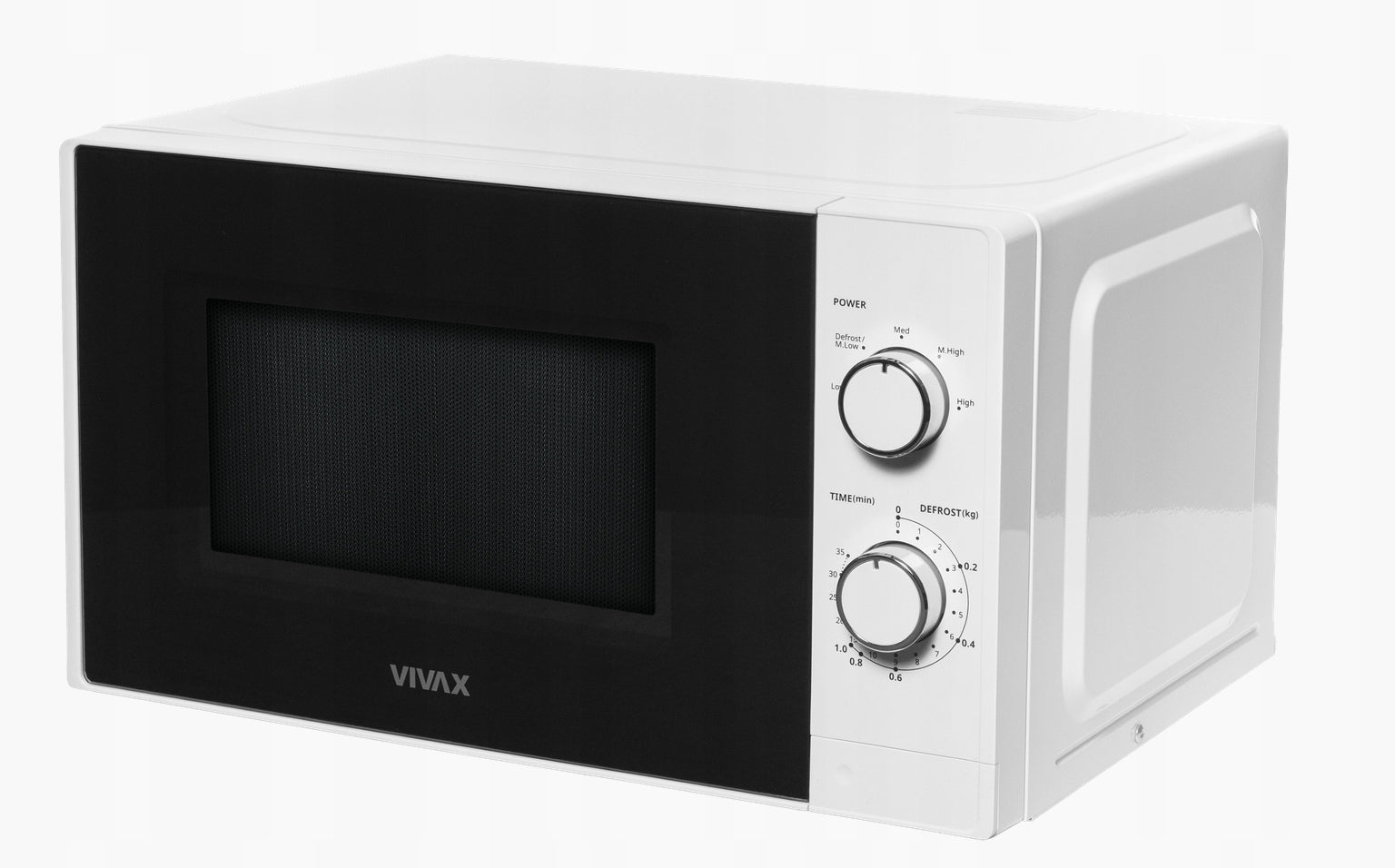 Microwave oven for mechanical controls / knobs white defrosting Manufacturer code Kuchenka mikrofalowa