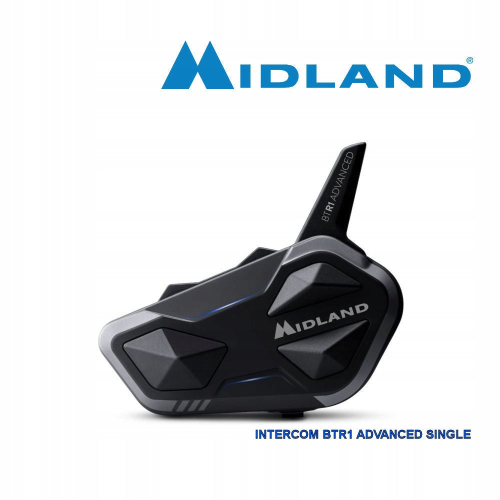 Midland BTR1 ADVANCED X SINGLE Intercom FM radio!!! Instruction PL!!!