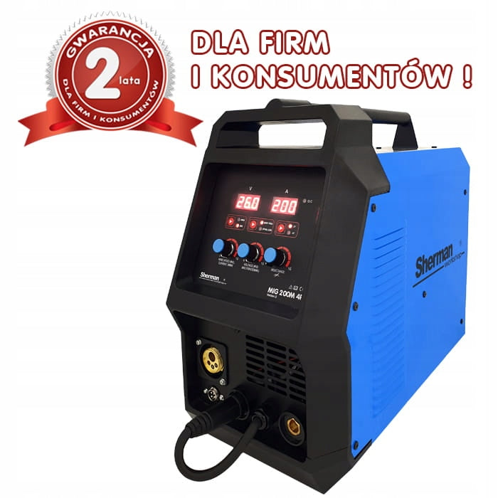 Migomat 3in1 inverter MIG 200M 4R Sherman soldering machine Brand Sherman