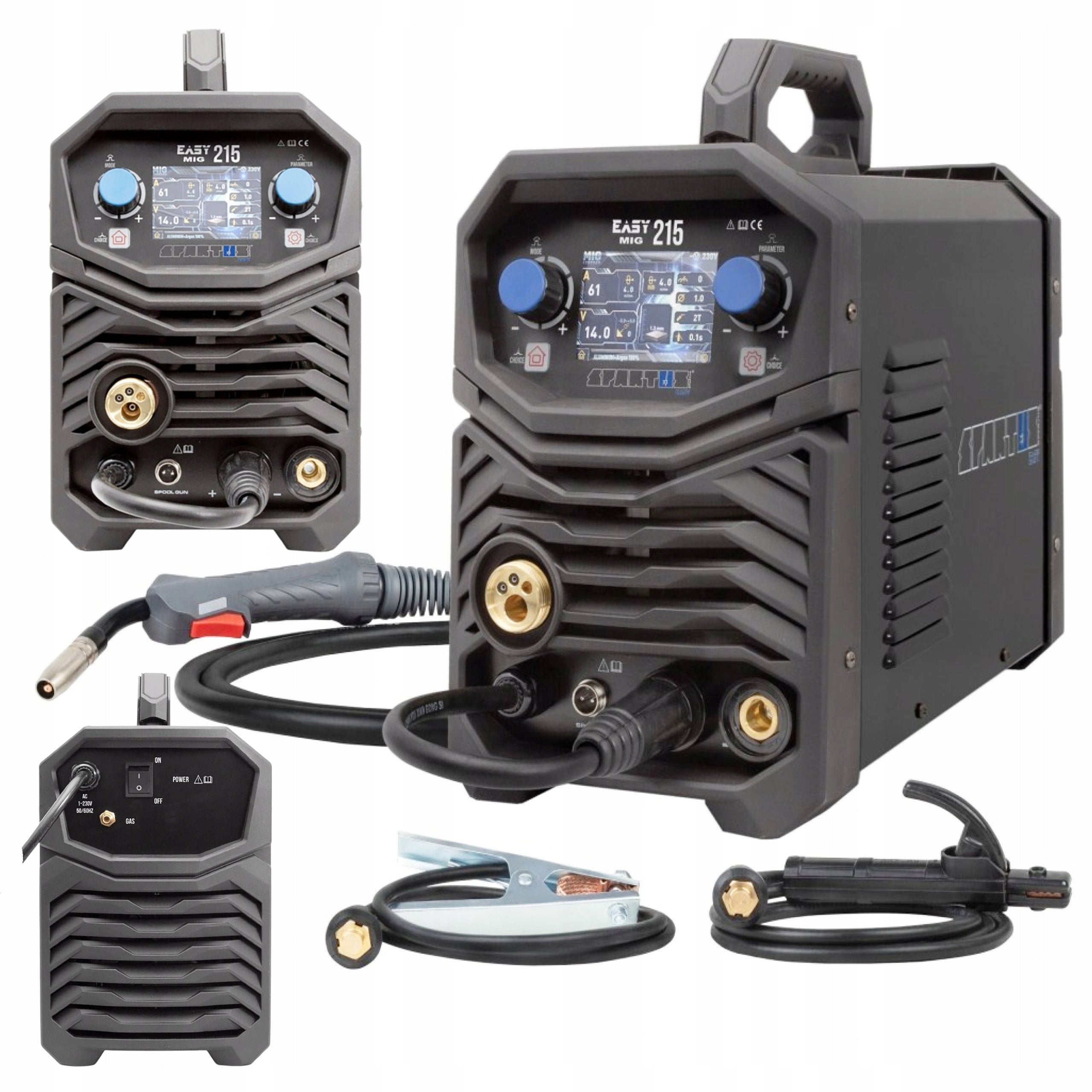 Migomat Spartus Easy MIG 215 WELDING MACHINE 3IN1 SEMI-AUTOMATIC WELDING MACHINE