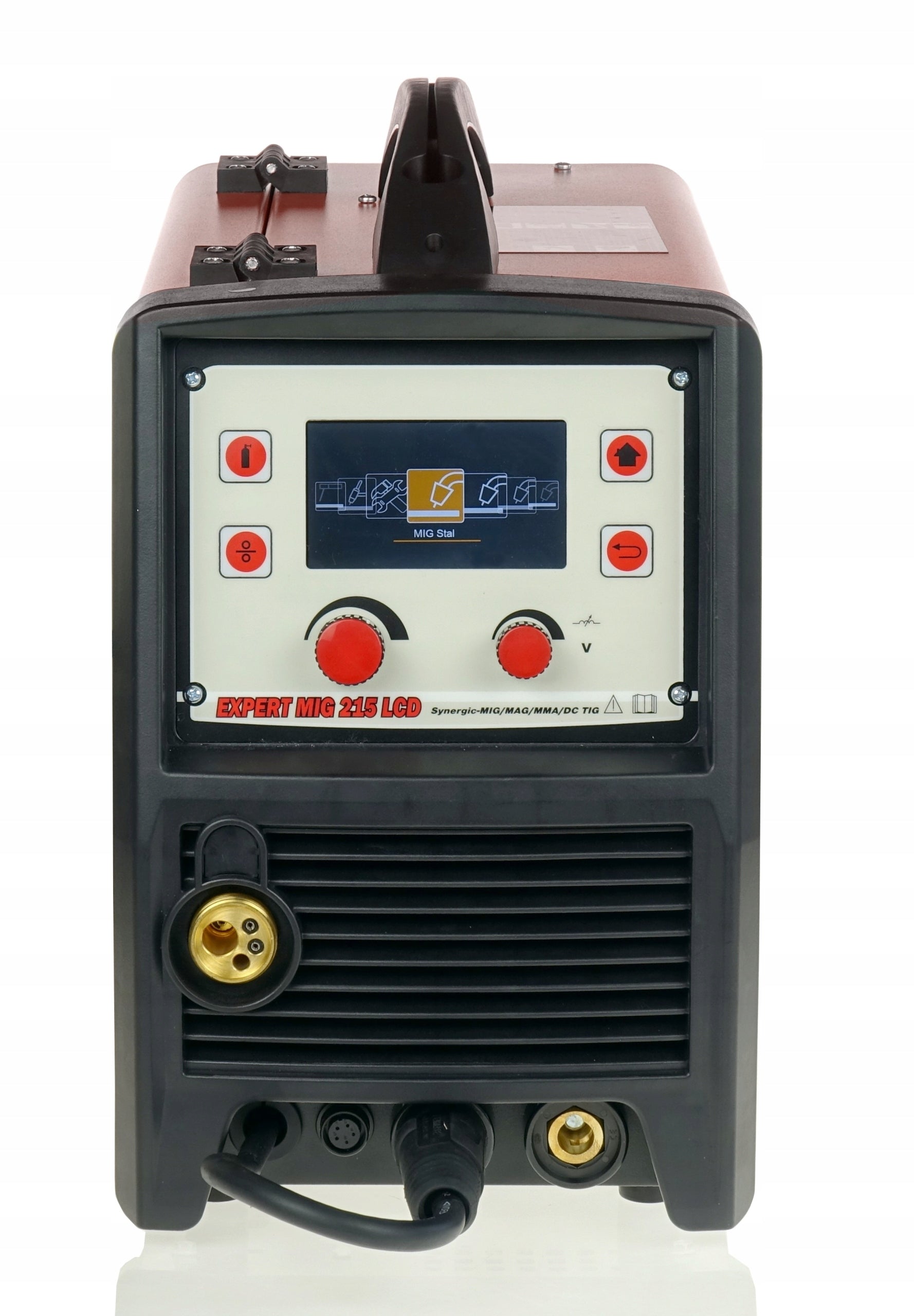 Migomat inverter welder 200A MIG MAG TIG IDEAL MMA soldering Set Manufacturer code EXMIG215LCD_pakiet5