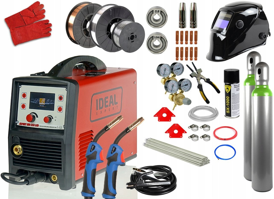 Migomat inverter welder 200A MIG MAG TIG IDEAL MMA soldering Set