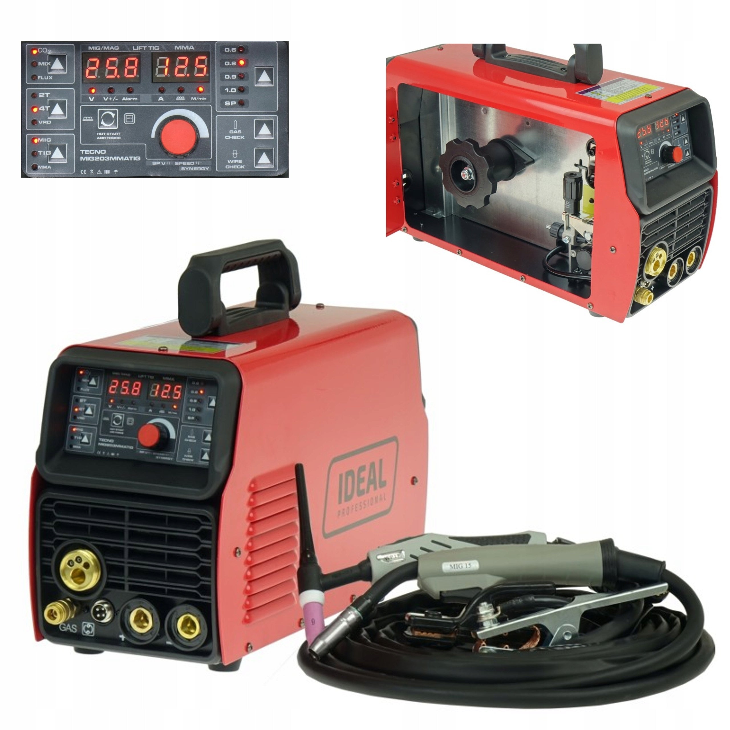 Migomat semi-automatic MIG MAG TIG ACX 200A welding machine
