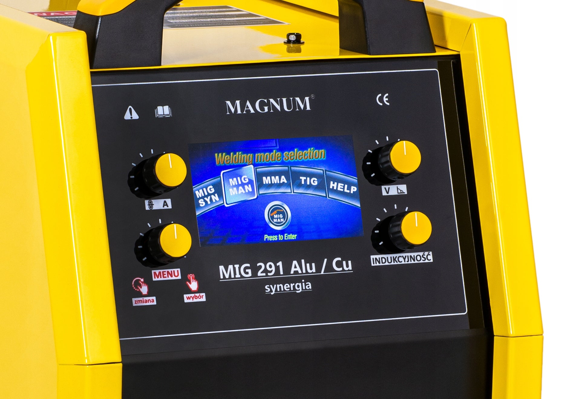 Migomat welder MAGNUM MIG 280A ALU Synergy LCD FEEDER 4-ROLL CHASSIS Brand Magnum