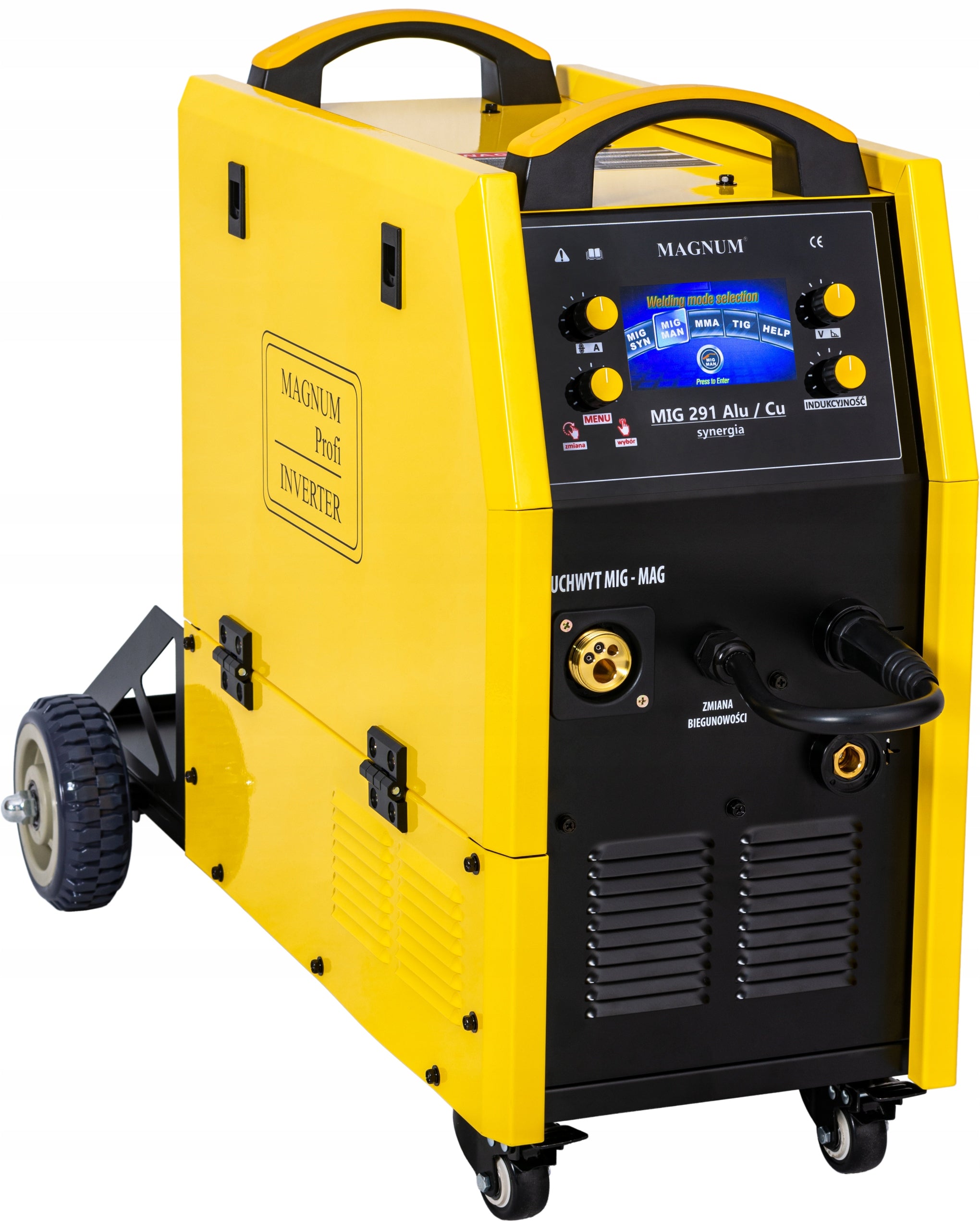 Migomat welder MAGNUM MIG 280A ALU Synergy LCD FEEDER 4-ROLL CHASSIS Manufacturer code migomat MAGNUM MIG 280 A Syn