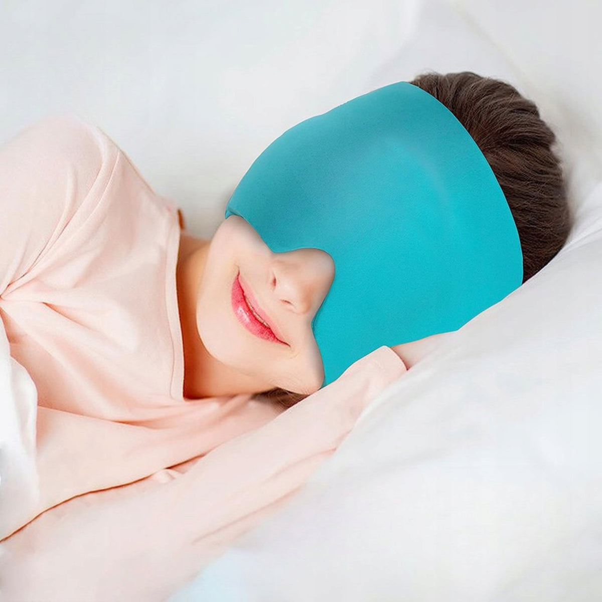 Migraine Headache Relief Cap Gel Mask Cooling Face Wrap