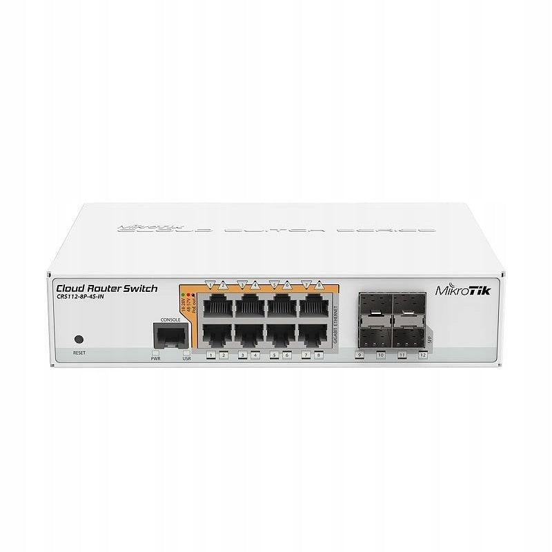 MikroTik Mikrotik CRS112-8P-4S-IN Gigabit Ethernet Network Switch (10