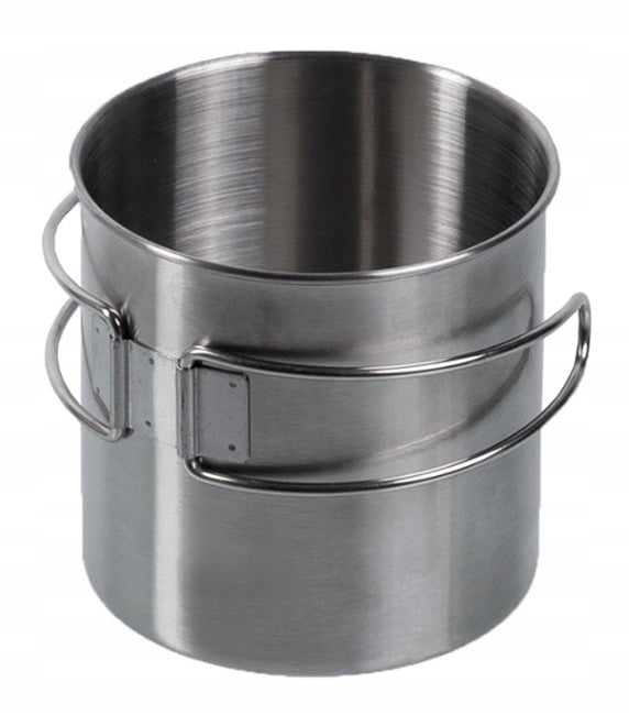 Mil-Tec Steel Mug with Folding Handle 800ml