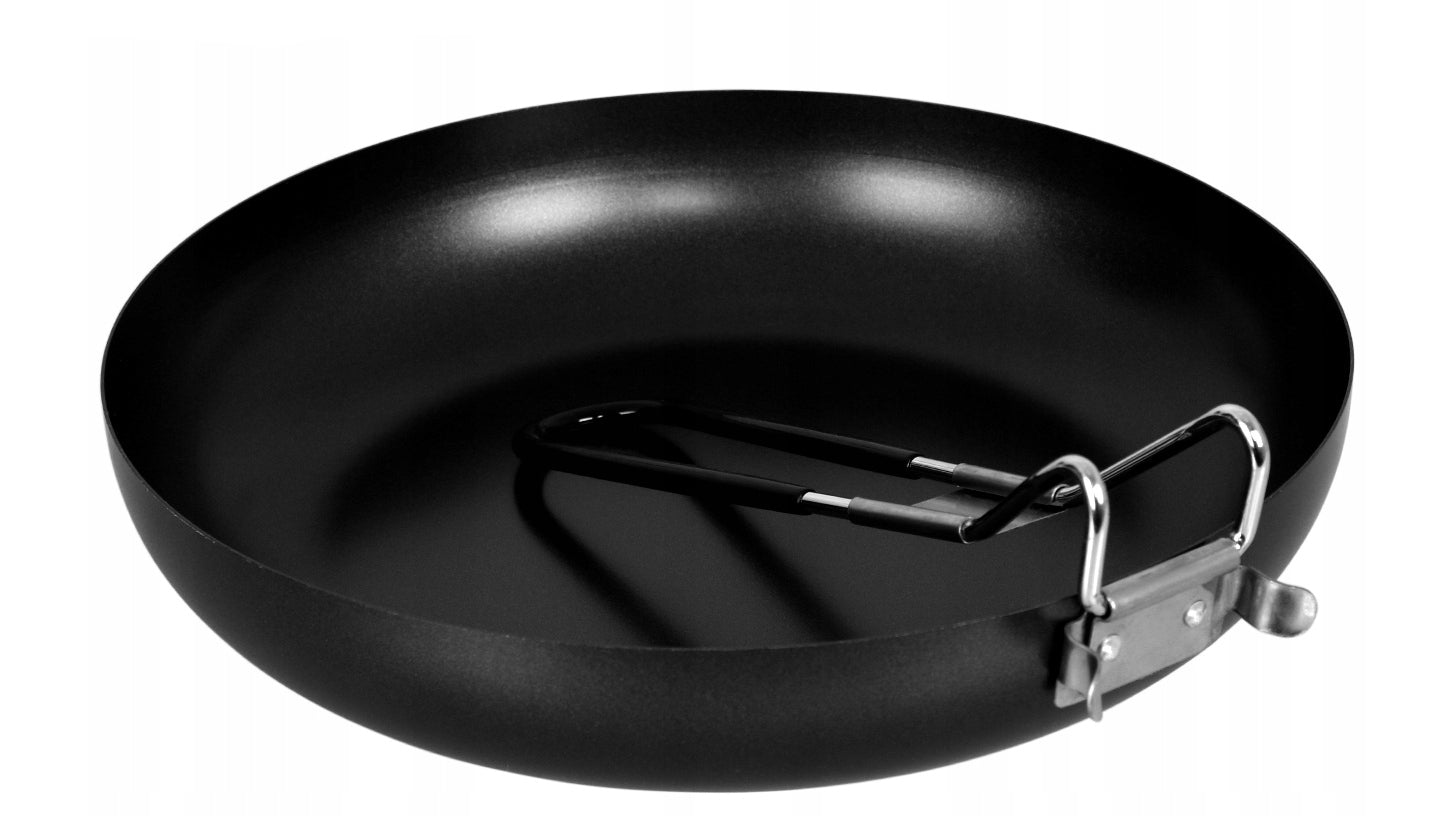 Mil-Tec Tourist Pan Folding Steel Color black