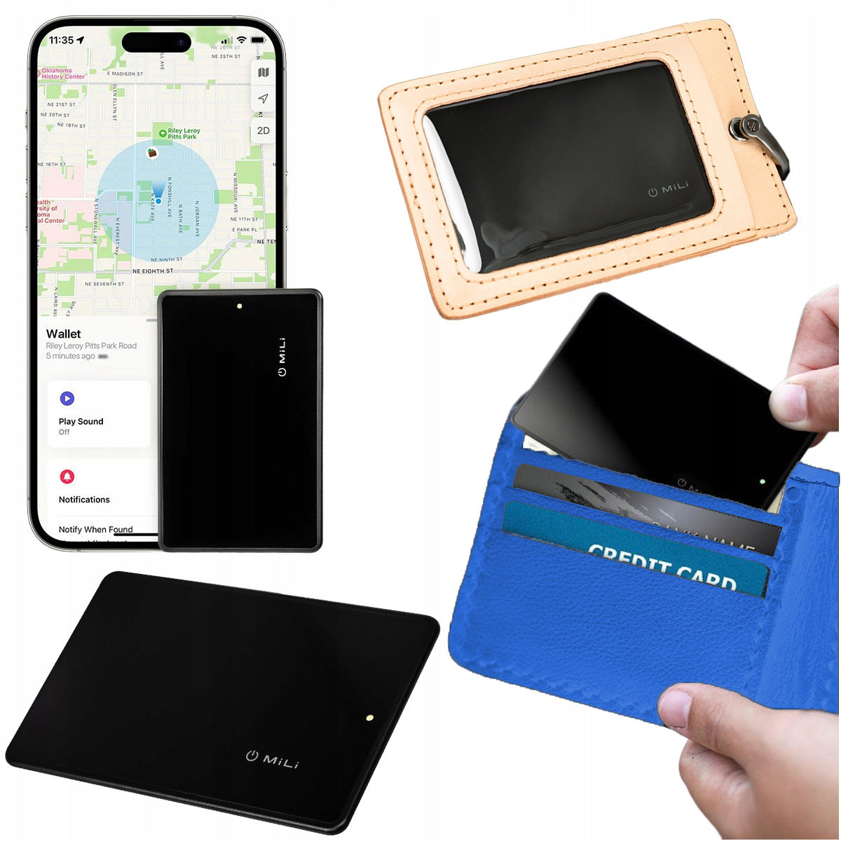 Mili MiCard GPS Locator BT iOS APLLE Wallet Card with Locator