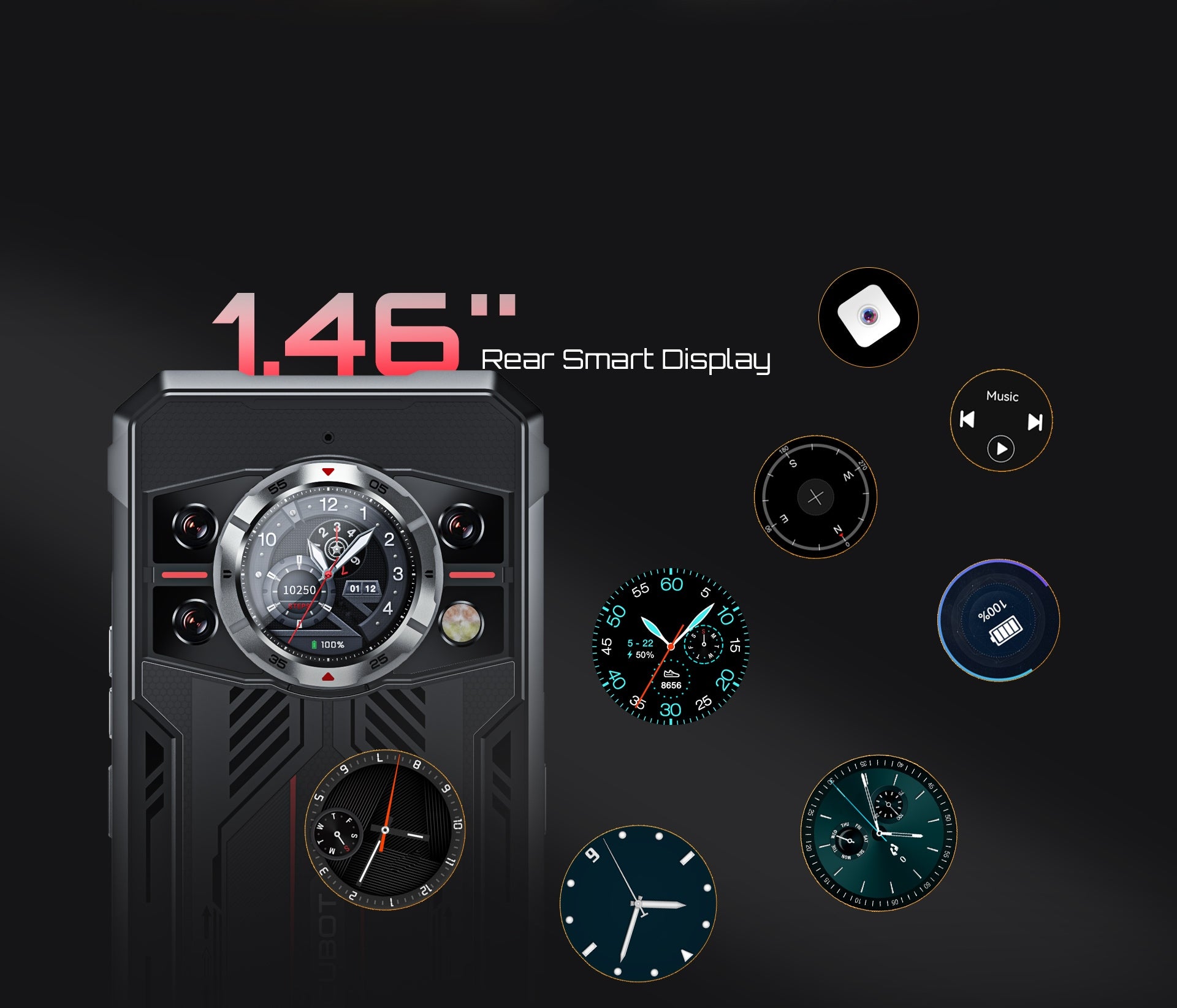 Military Armored Smartphone CUBOT KING KONG 11 32/256GB NFC DUAL SIM 5G Headphones included yes