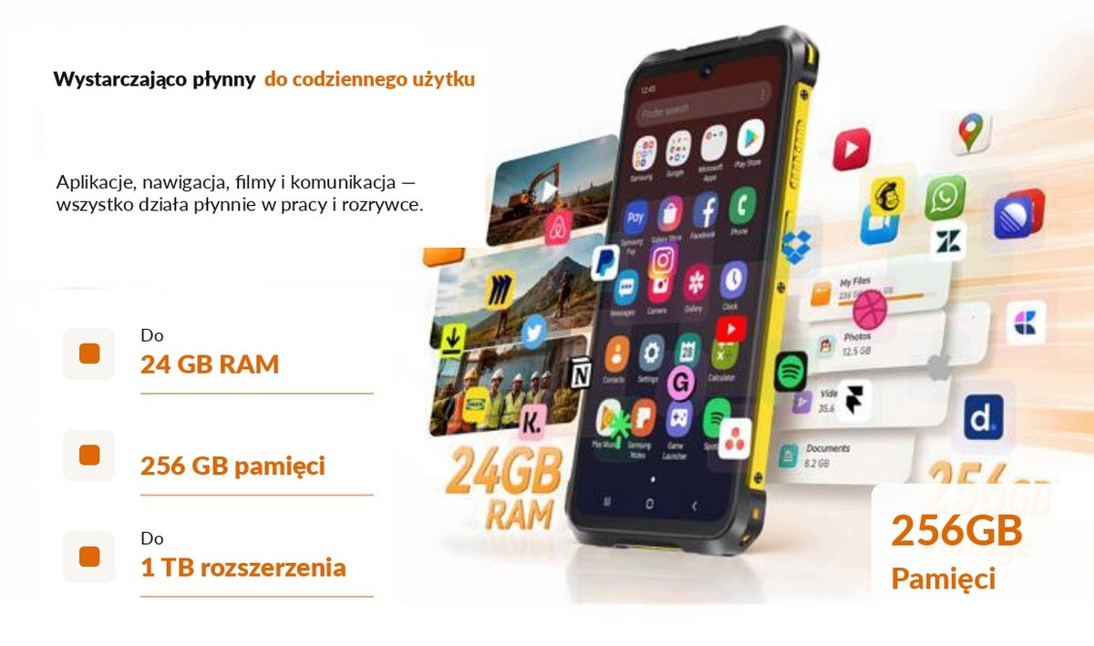 Military Armored Smartphone CUBOT KING KONG ES5 12/128GB NFC DUAL SIM LTE Manufacturer code KKES5BL128