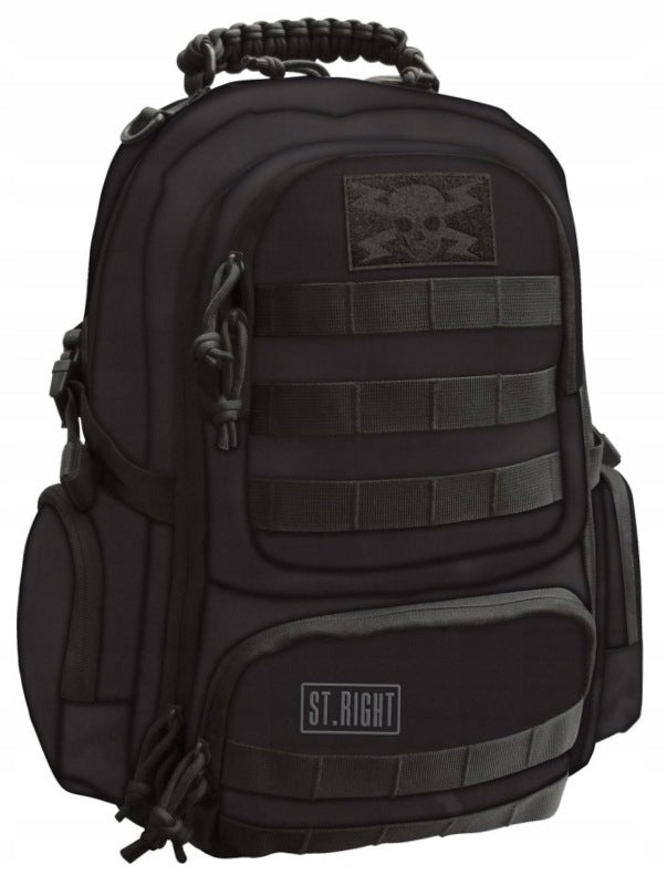 Military Black 4-Chamber Backpack