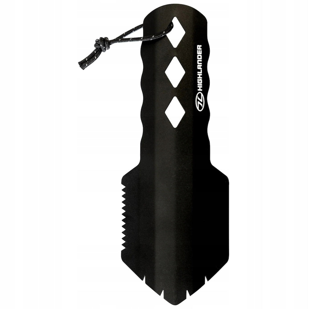 Military Field Spatula Highlander Arrow Trowel Black