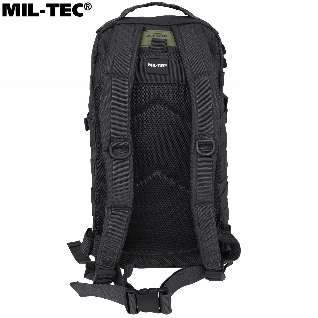 Military Hiking Backpack Mil-Tec Military Scout Assault 20L Black Manufacturer code 14002002