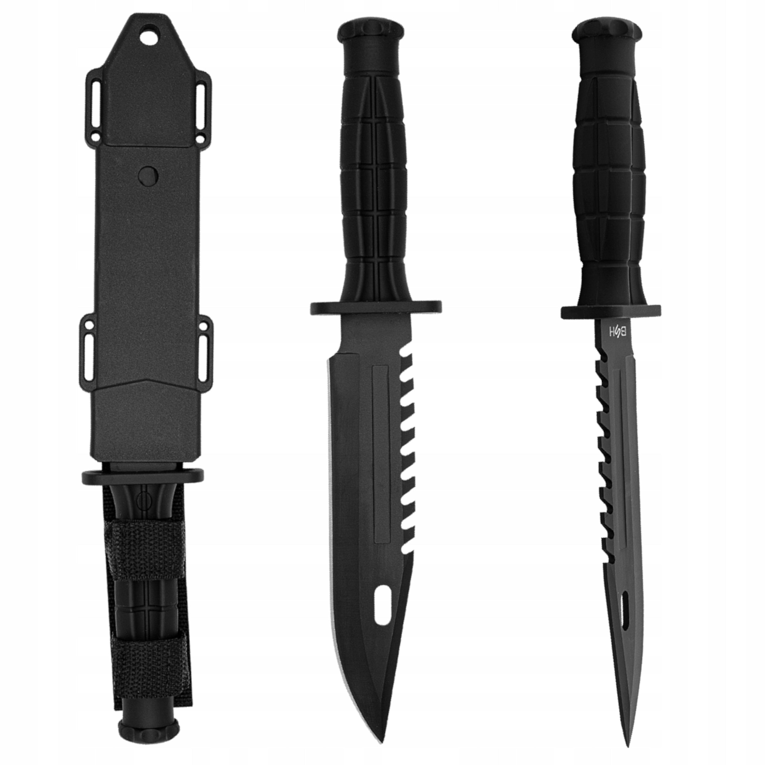 Military Knife With Teeth Anti-slip Handle And Practical Cover