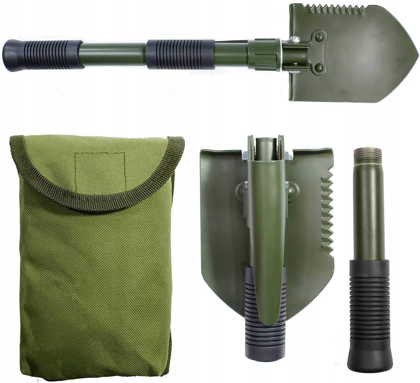 Military Saperka Folding Shovel Kilof Survival Saw Tactical 4in1 Case