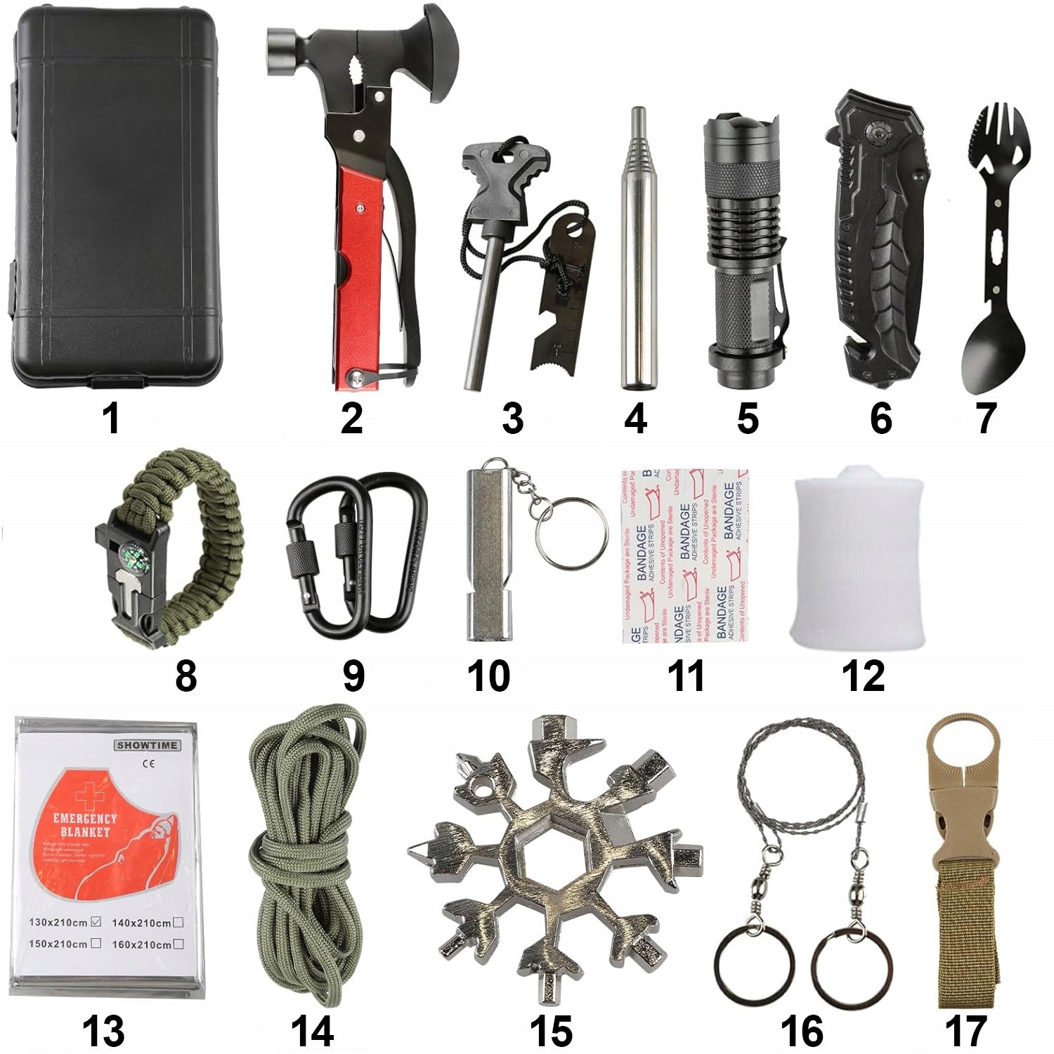 Military Survival Set Multitool 52el XL Manufacturer code Narzędzie wielofunkcyjne Surwiwalowy 52w1 XXL