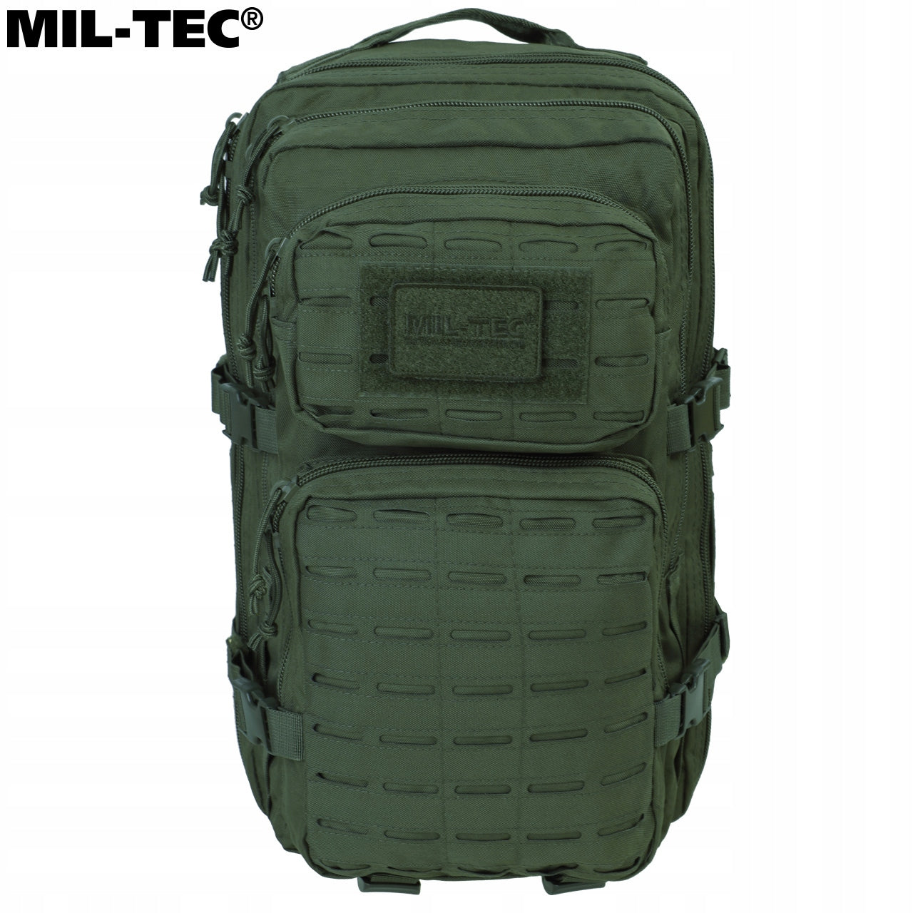 Military Tactical Hiking Backpack Mil-Tec Assault Laser Cut 36L Olive Brand Mil-Tec