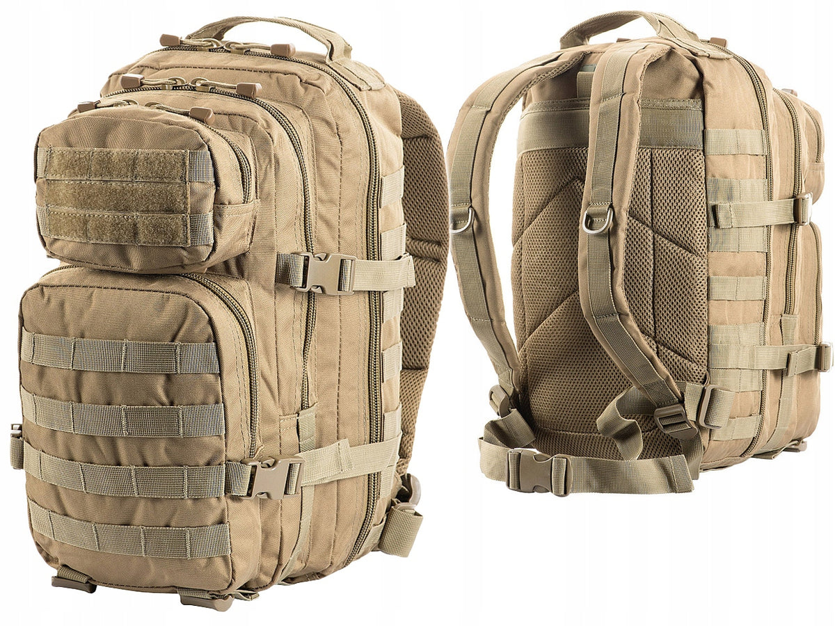 Military Tactical Military Backpack M-Tac Assault Pack 20 l Men's Tan
