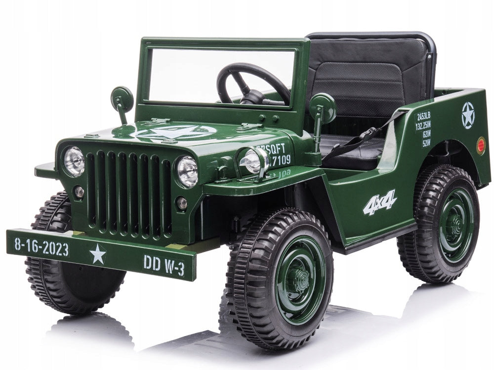 Military Willys Battery Car + Remote Control PA0263 Brand Jokomisiada