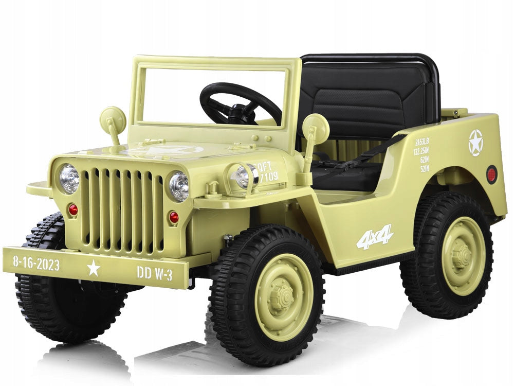 Military Willys Battery Car + Remote Control PA0263 Manufacturer code PA0263