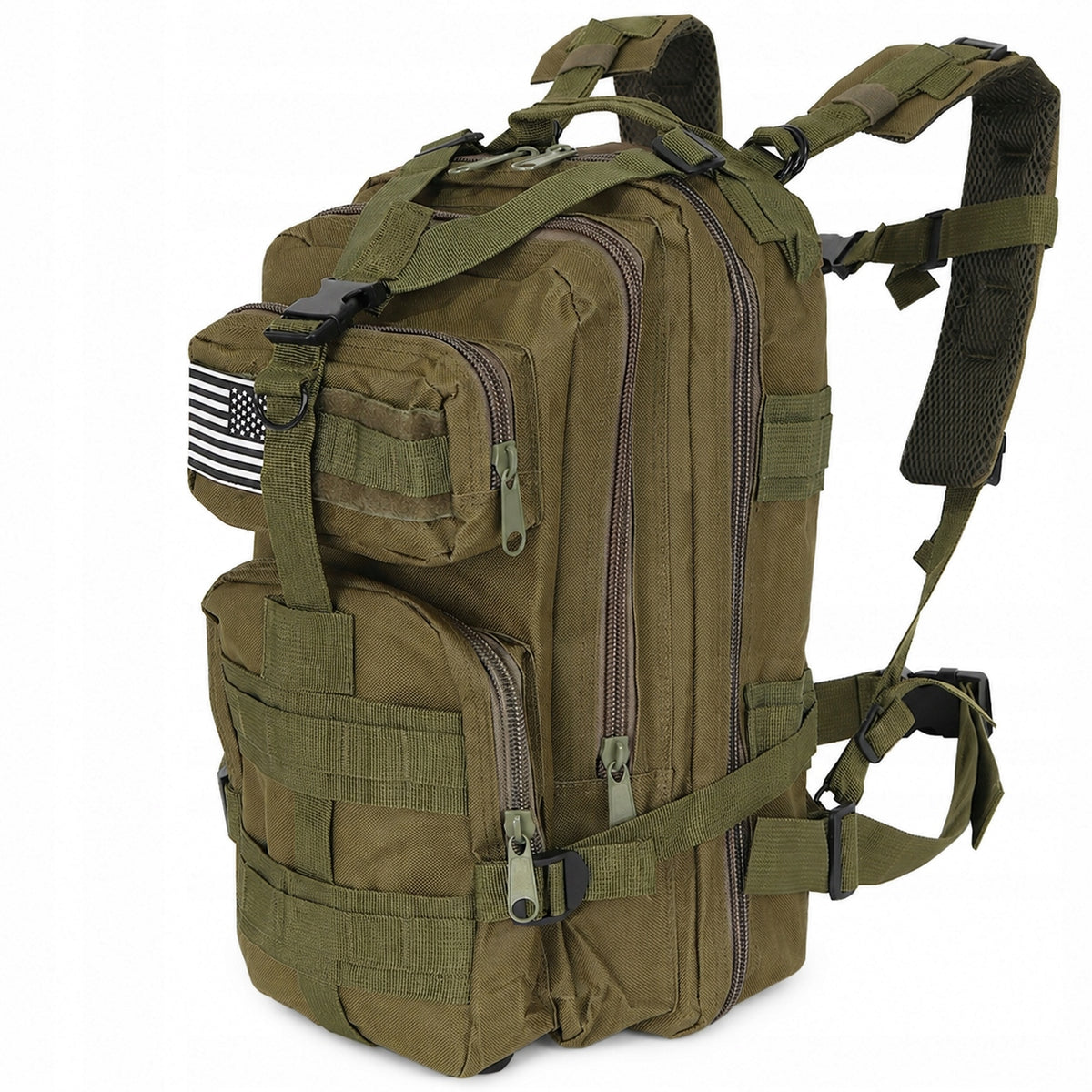 Military backpack 26L khaki waterproof 5-chamber with MOLLE system Brand no brand