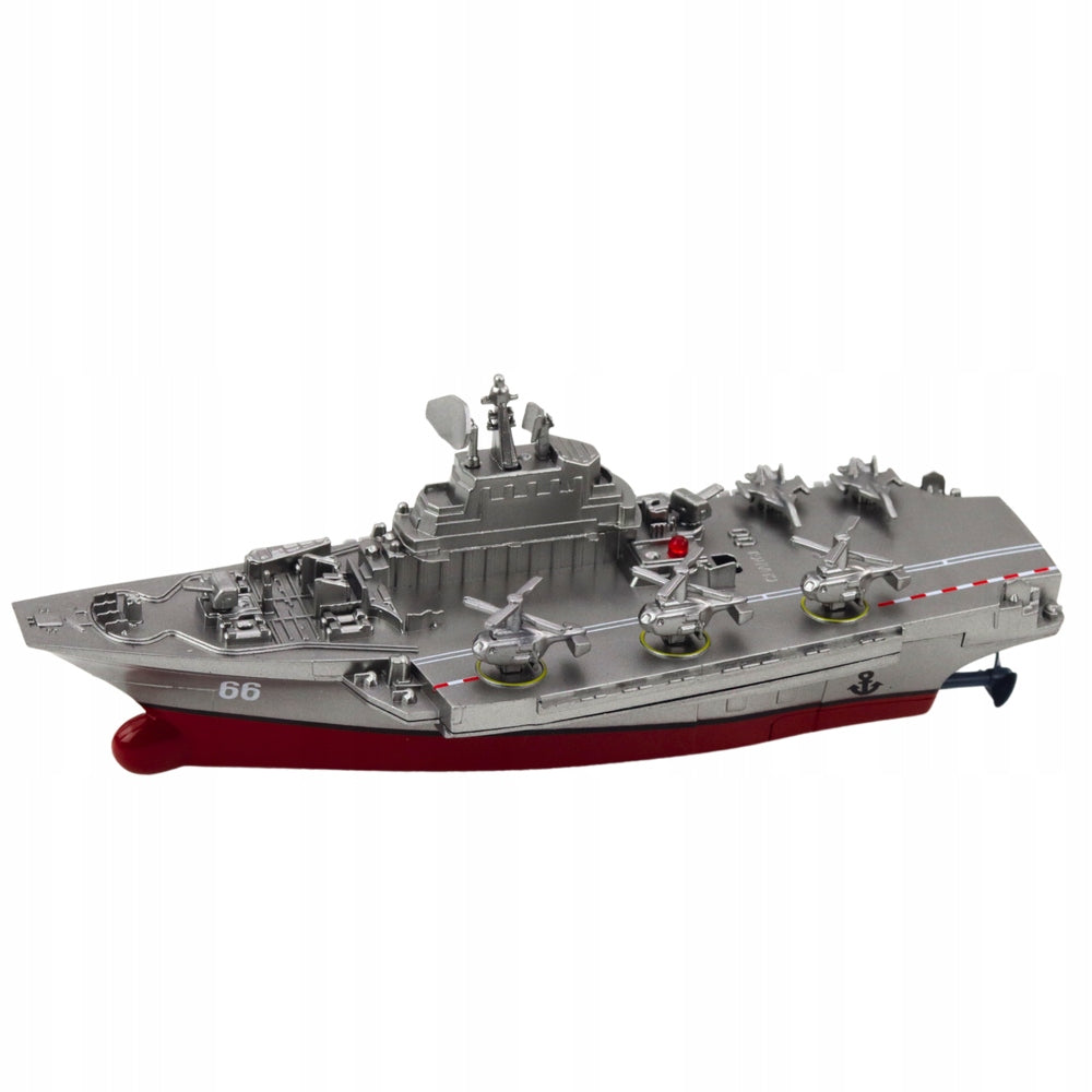 Military ship RC 15cm 350x185 mm Lean Toys Kid's age 3＋ years