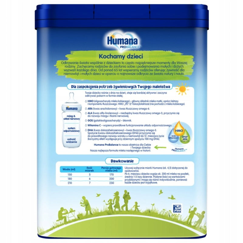 Milk 2 Humana 750 g Packaging status original