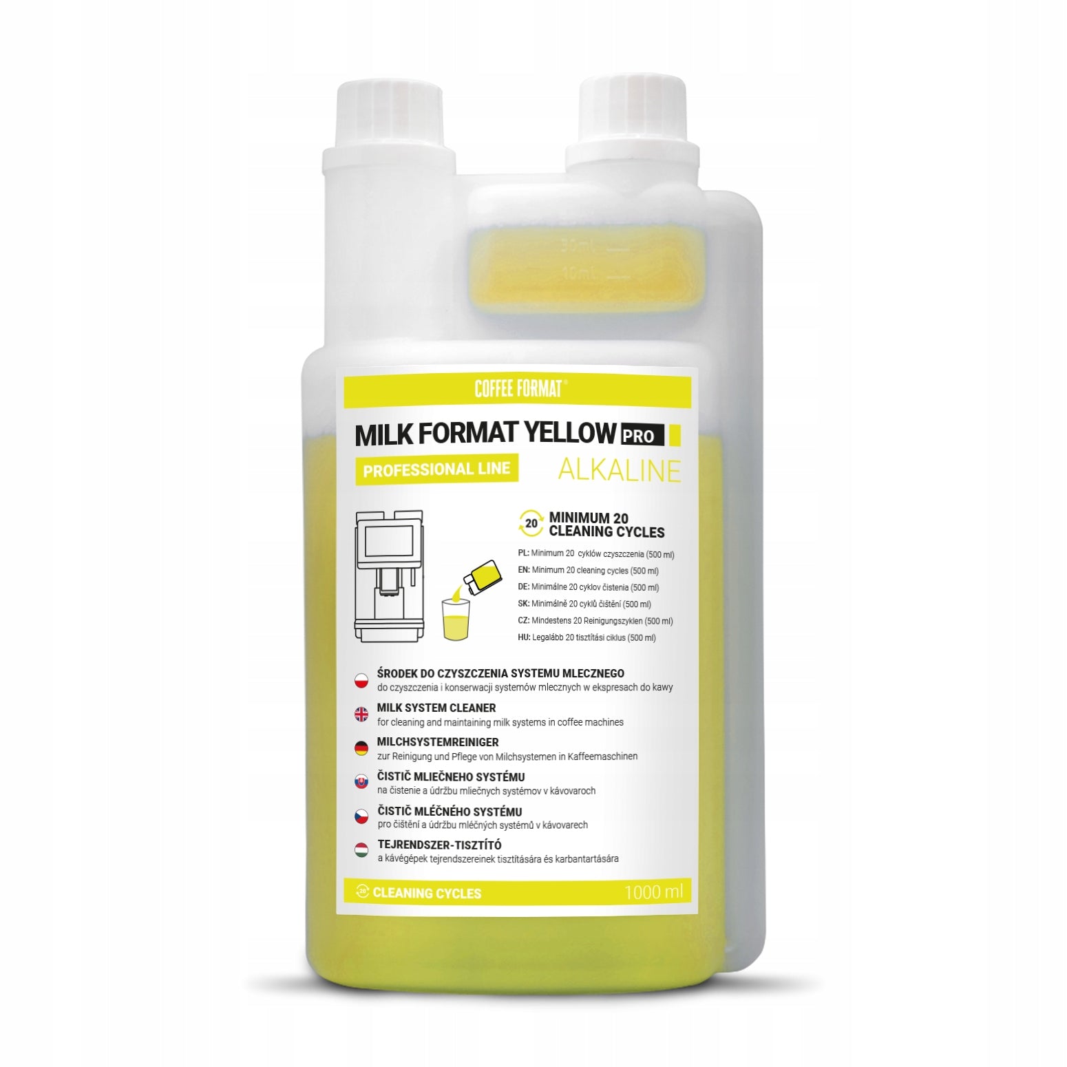 Milk Format PRO 1000ml ALKALINE cleaning liquid