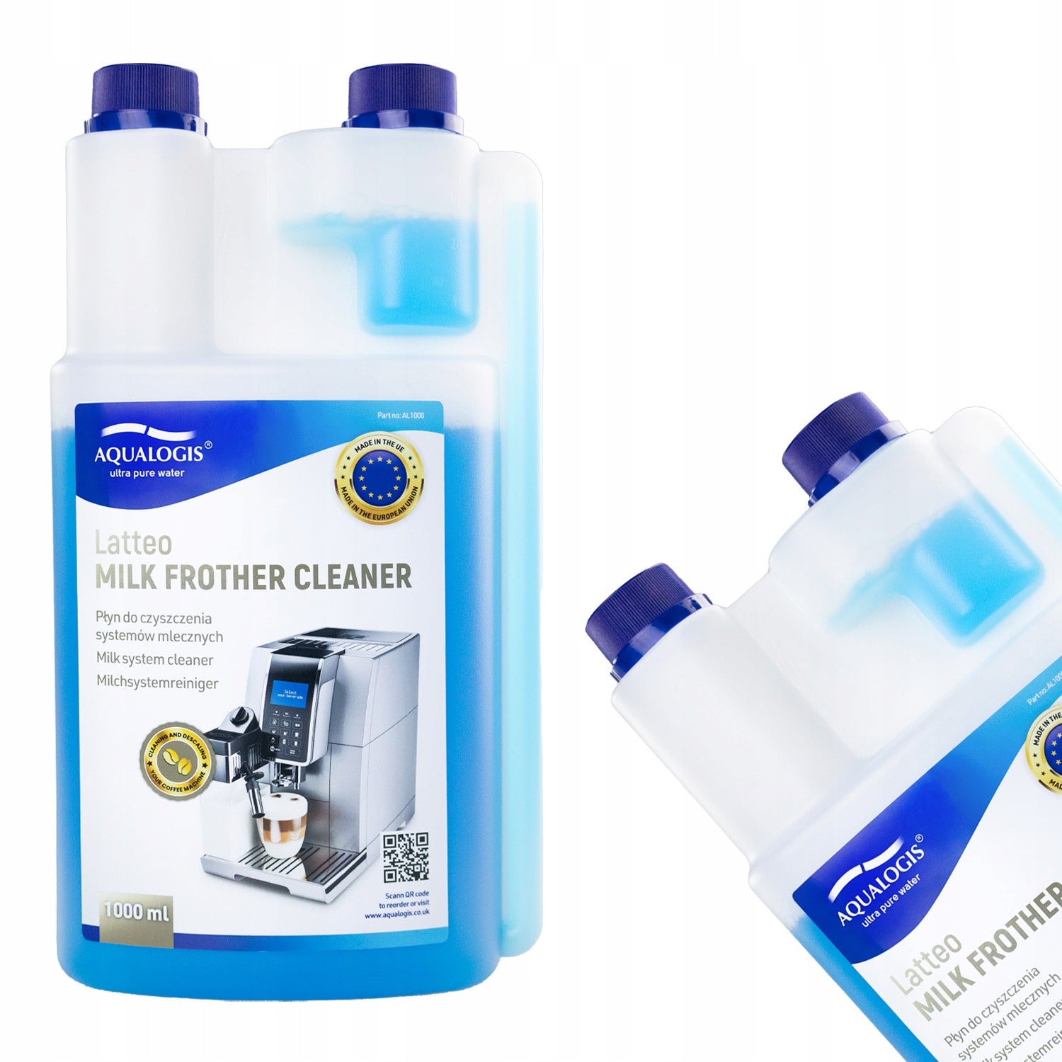 Milk System Cleaner For Espresso Machine - Aqualogis Latteo 1 liter