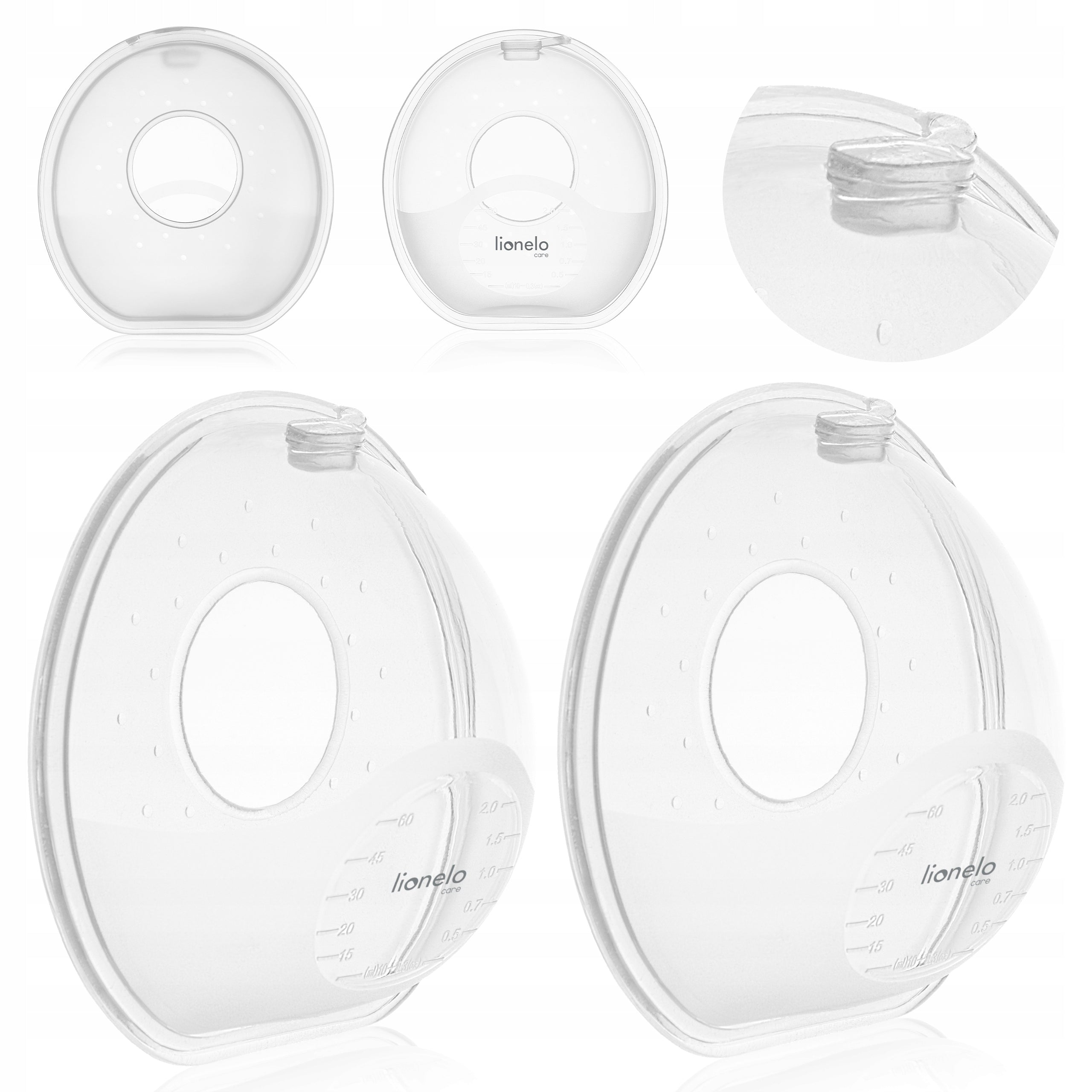 Milk collector LACTATION SHELLS HANDS-FREE 2x60 ml Lionelo Milky Simple