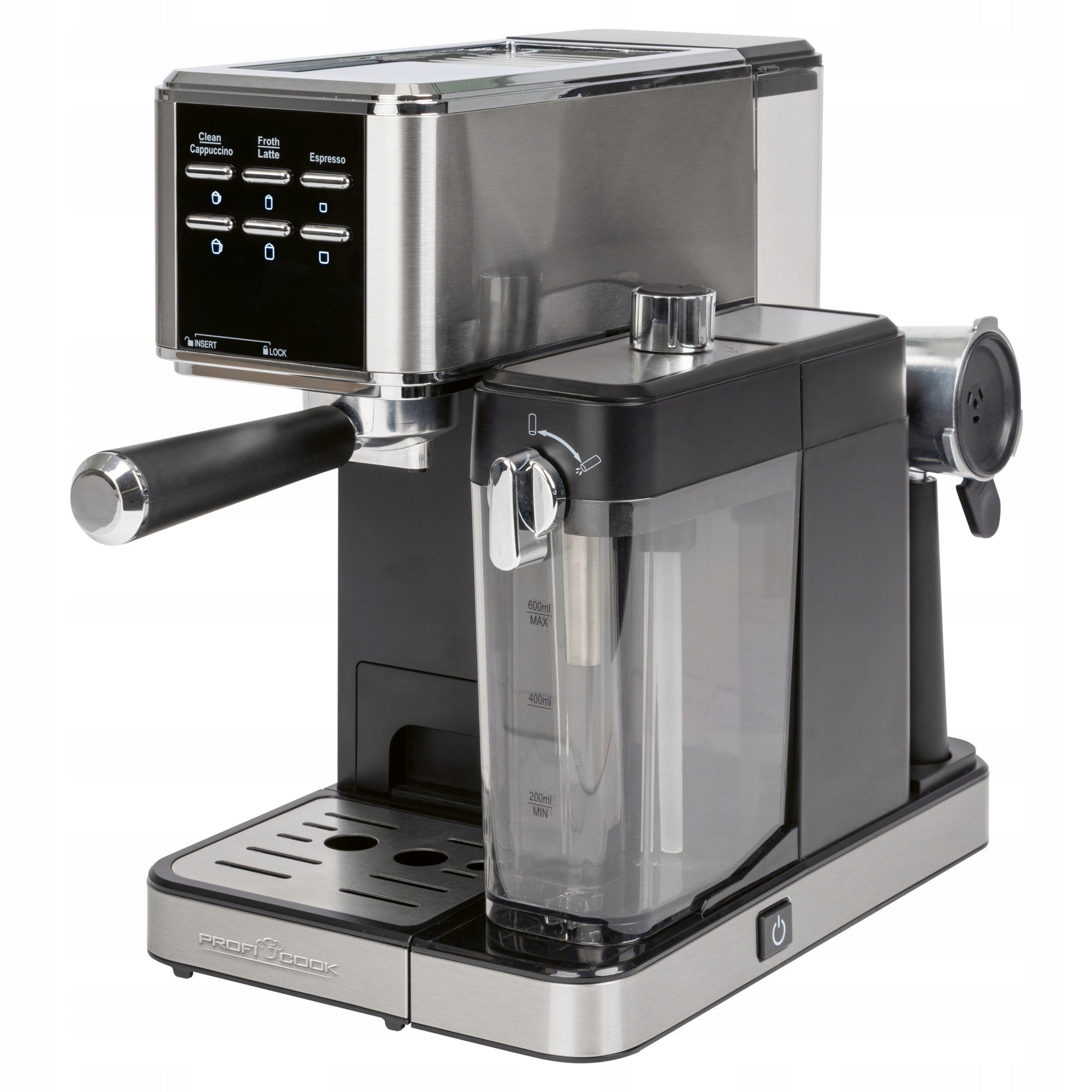 Milk frothing pressure coffee maker, 20 bar ProfiCook PC-ES-KA Brand Profi Cook