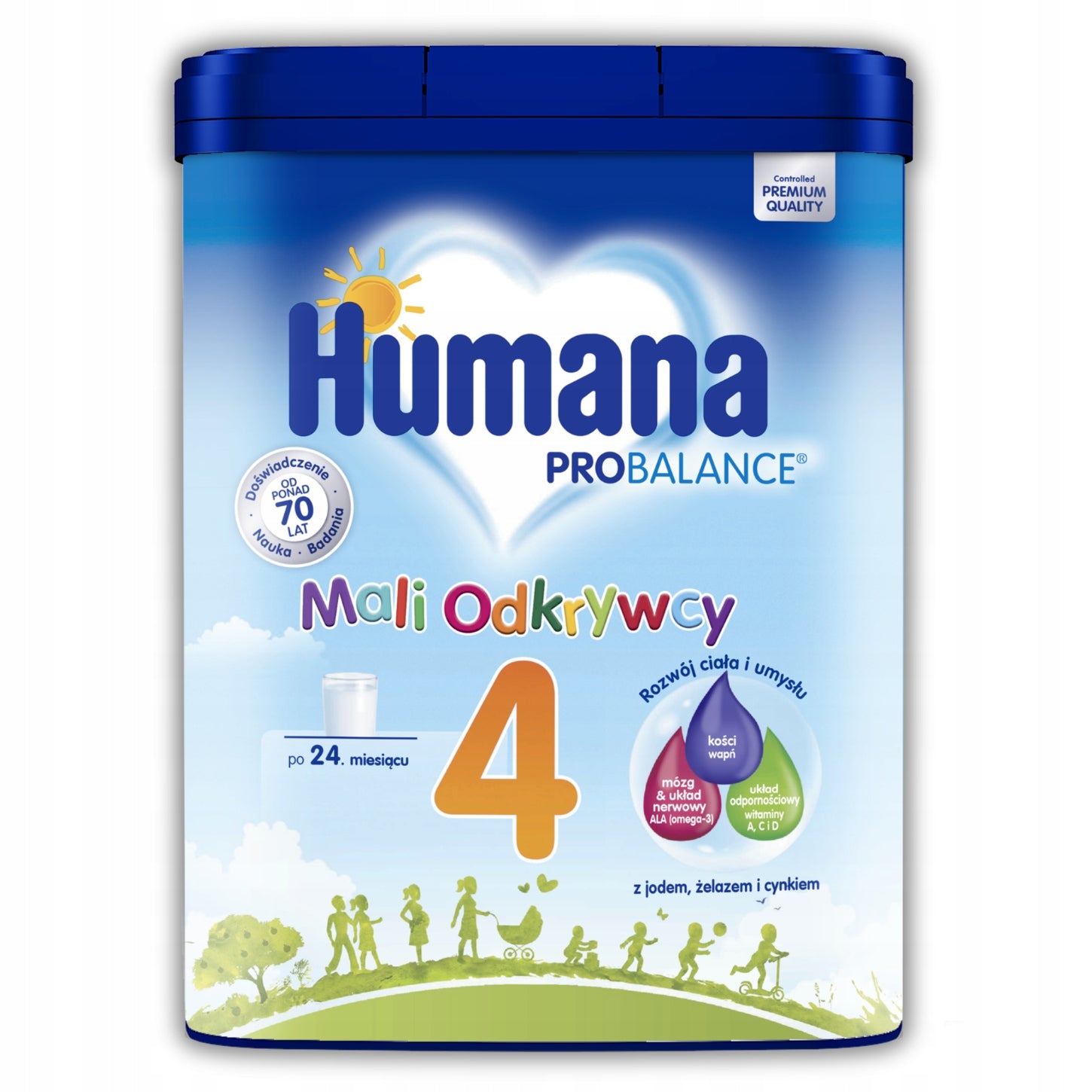 Milk next powder after 24 months Humana 4 Little Explorers 20 servings Packaging status original