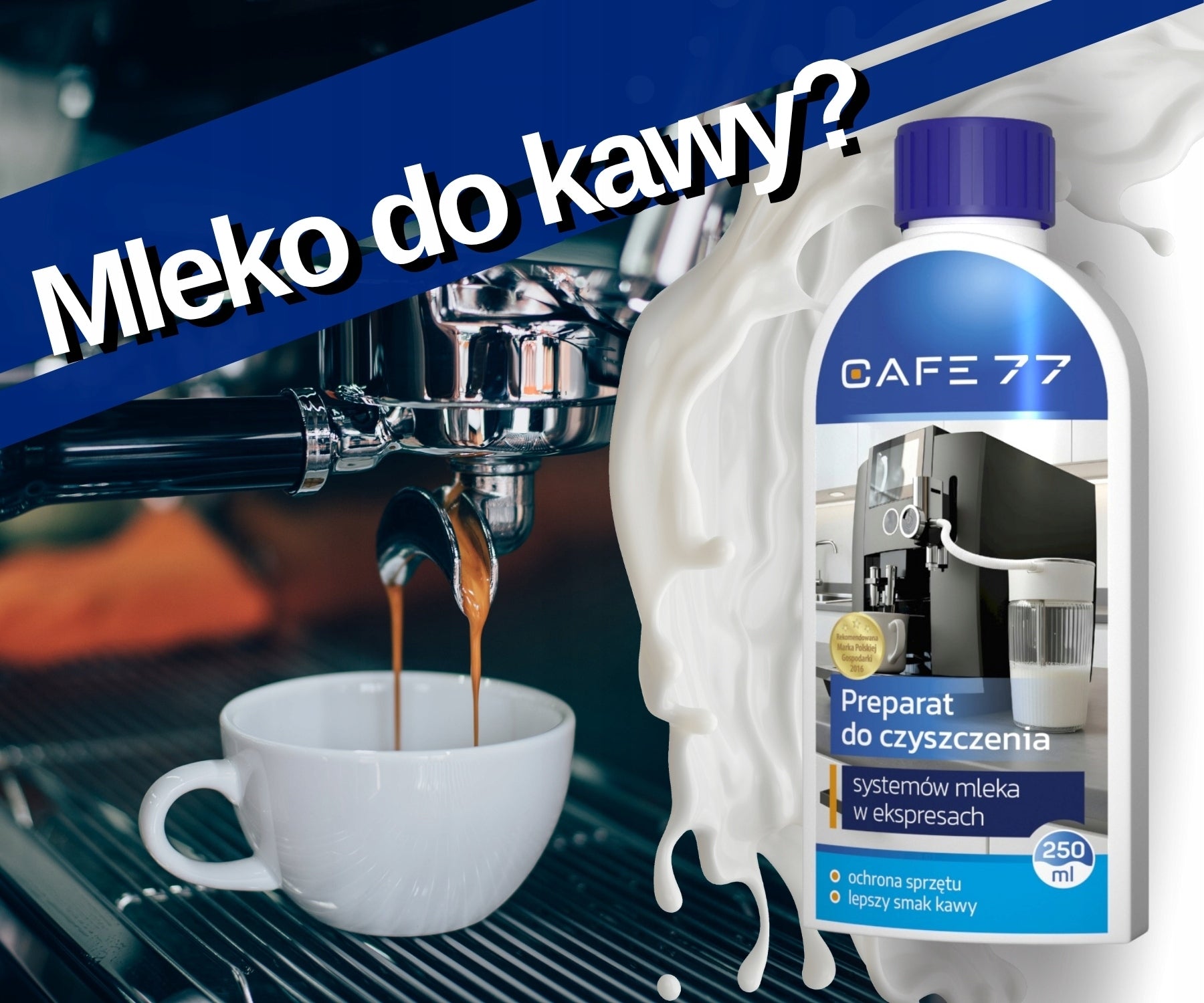 Milk system cleaner in 5L Caffe77 machine EAN (GTIN) 5906874473733