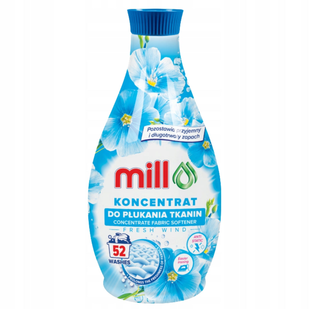 Mill Fabric Rinse Concentrate Fresh Wind Softness And Fresh Scent 1,3l