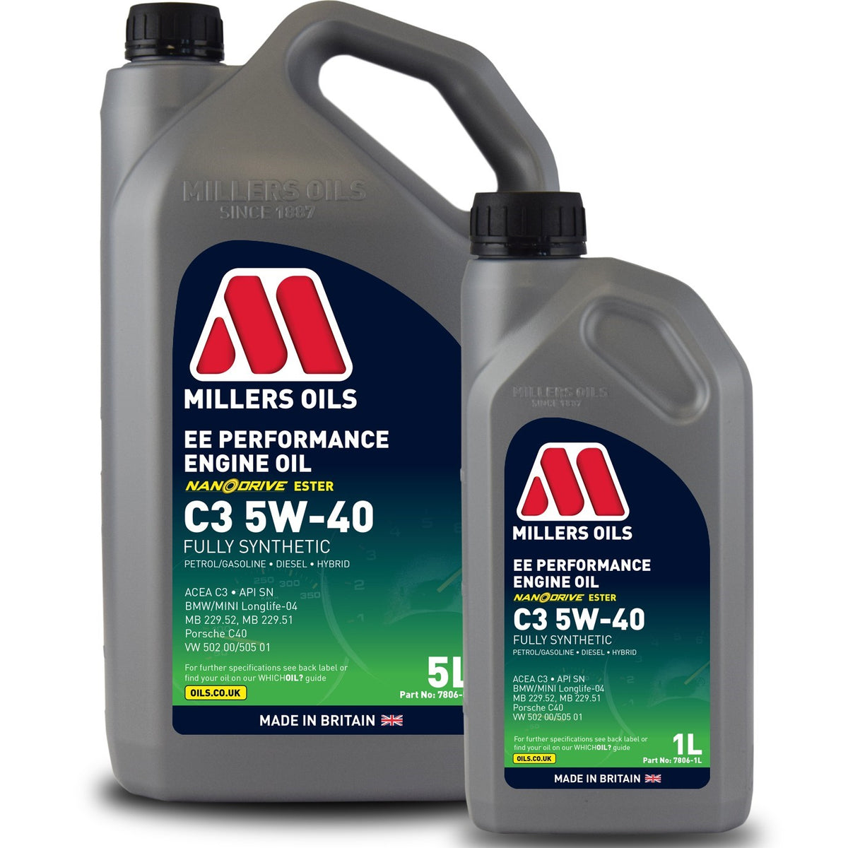 Millers Oils EE Performance C3 5W-40 6 Liters