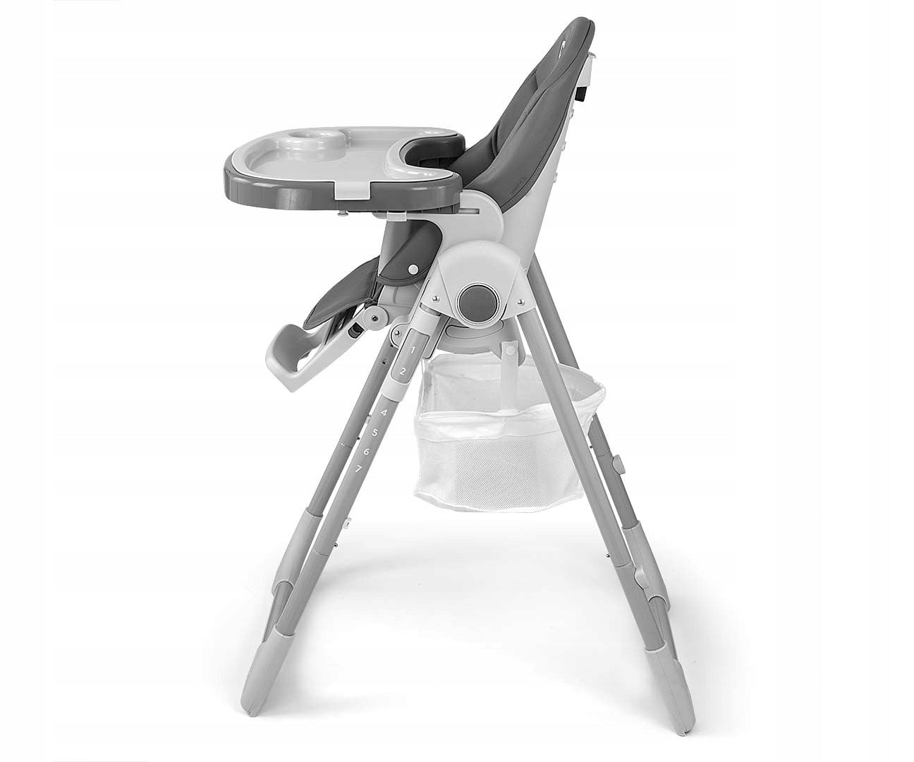 Milly Mally Bueno Grey Highchair Color white shades of gray and silver