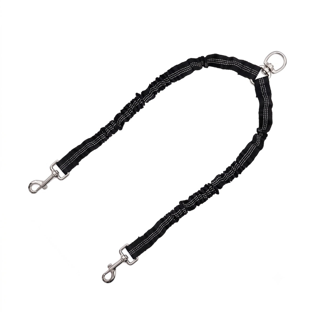 MilooPets Double Shock Absorber Leash Splitter for 2 Dogs Reflective Packaging status original