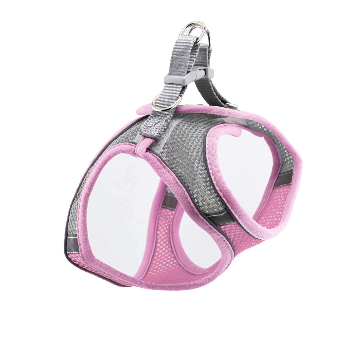 MilooPets Pressure-Free Harness for Dog and Cat Reflective Adjustable Pink M Packaging status original