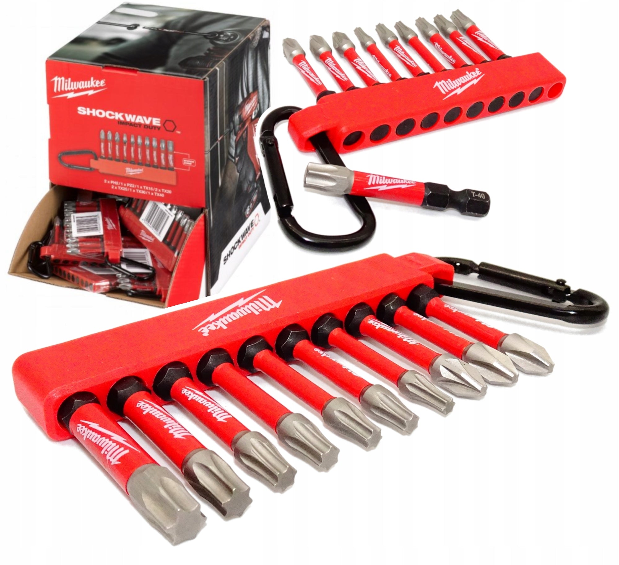 Milwaukee 4932480941 Impact Bits TX PZ2 PH2 50mm