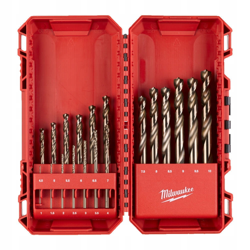 Milwaukee HSS-G Cobalt 19 pcs metal drill bit set 4932493867