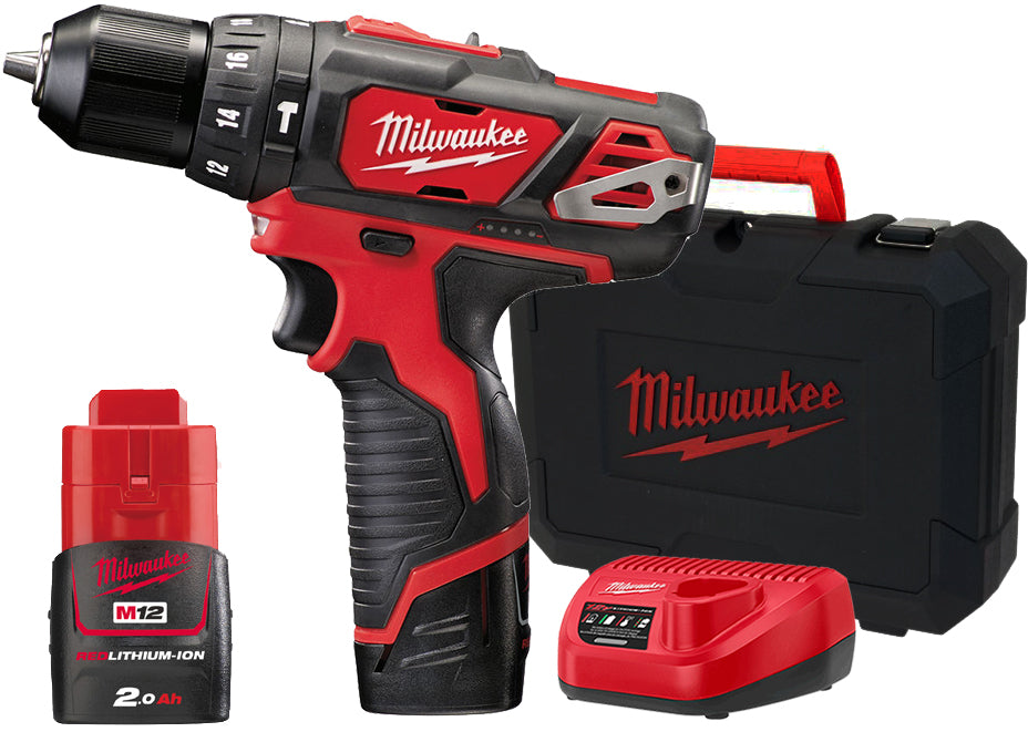 Milwaukee M12 BPD-202C Impact Driver Set 2x2Ah 4933441940