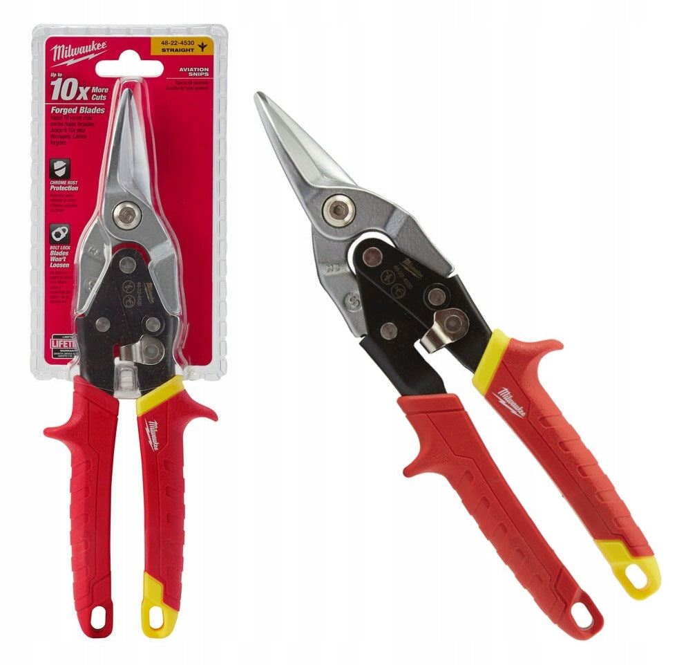 Milwaukee Straight Cutting Shears Steel Blades 260mm 48224530