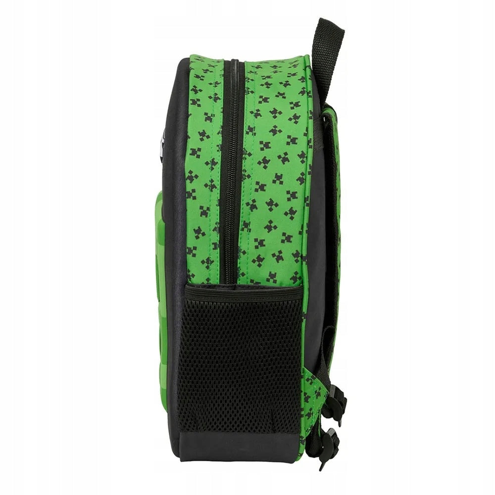 Minecraft 3D Children's School Backpack for Preschooler Official Collection Manufacturer code Plecak 3D dziecięcy szkolny Minecraft