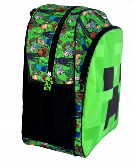 Minecraft A4 Creeper School Backpack 40x30x17 cm 2 Compartments Manufacturer code 480651