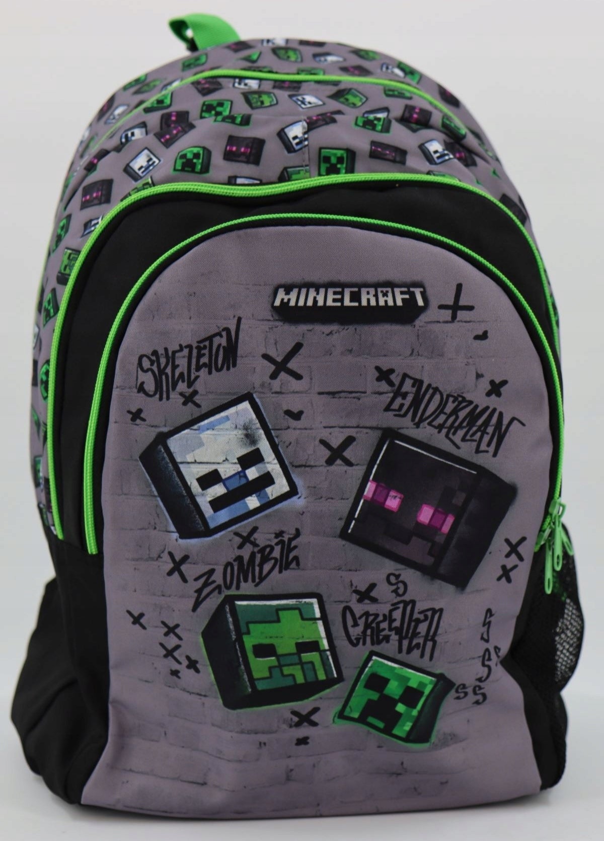 Minecraft JACOB COMPANY multi-chamber school backpack black, green Manufacturer code 246030285