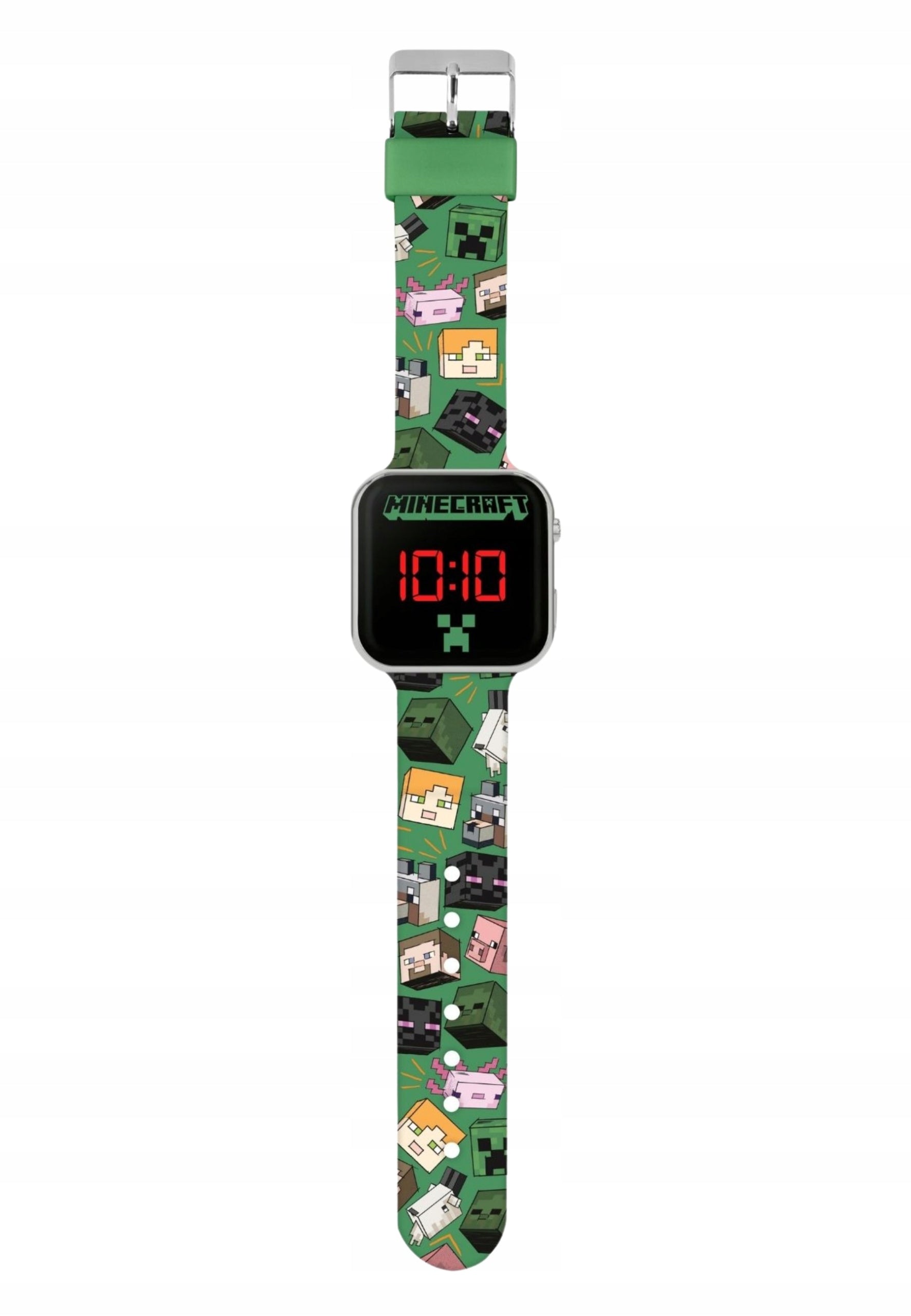 Minecraft LED Watch with Character Print, Multicolor, Multicrystal, Met Packaging status original