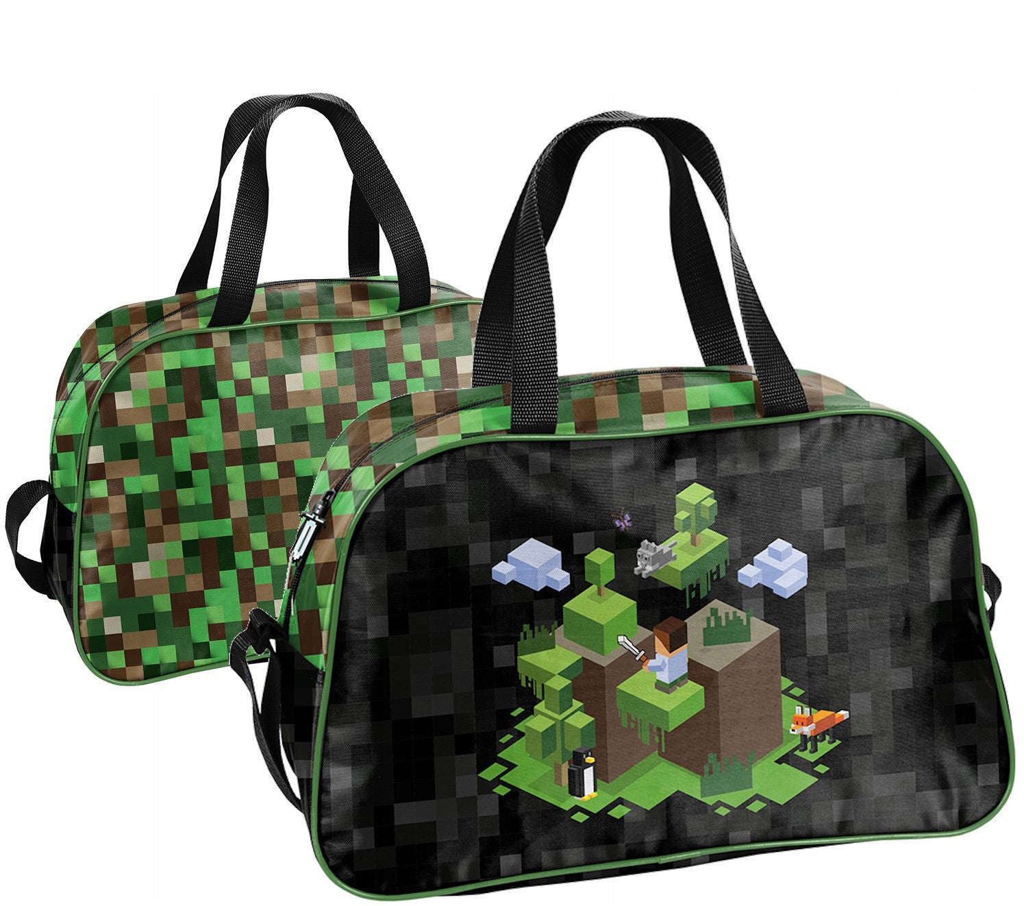 Minecraft Pixel Sports Bag | For Pool WF Travel School Training