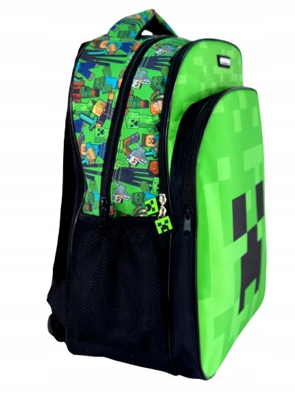 Minecraft School Backpack 42 cm A4 FOR PLAYER GREEN WATERPROOF CREEPER Packaging status original